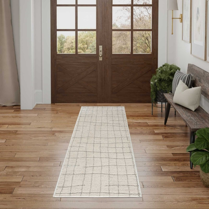 Andes And04 Ivory Grey Area Rug