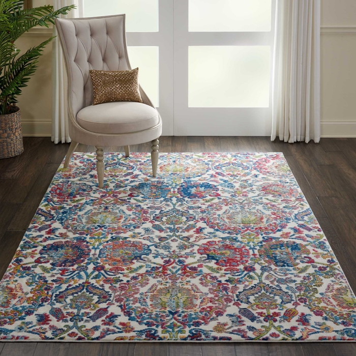 Ankara Global Anr06 Ivory/Blue Rug