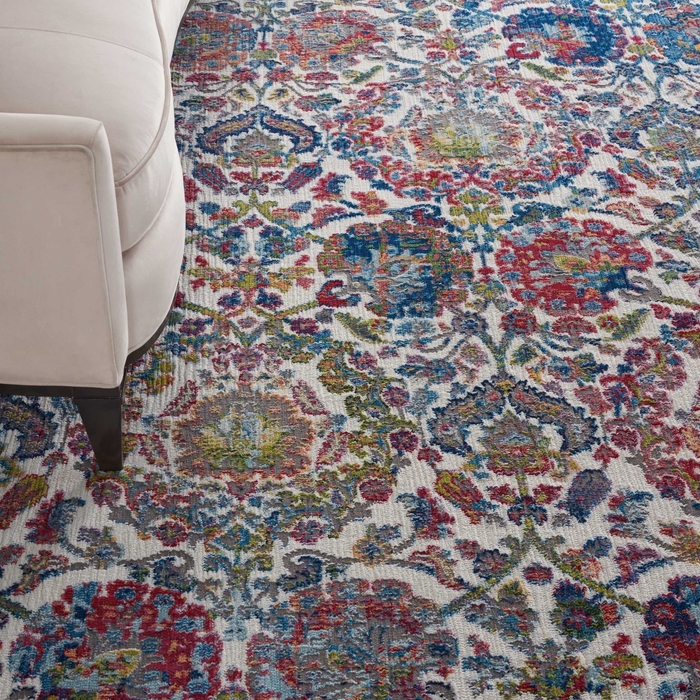 Ankara Global Anr06 Ivory/Blue Rug