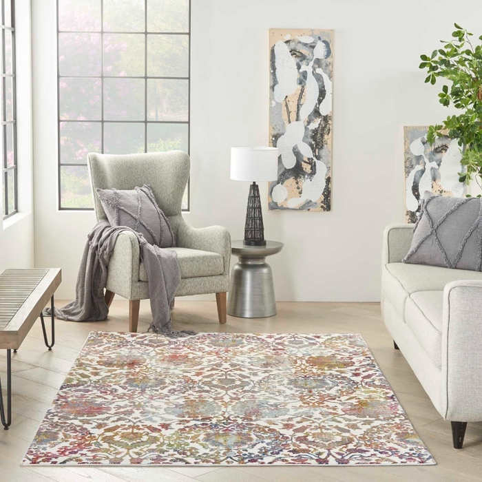 Ankara Global Anr06 White/Multi Rug