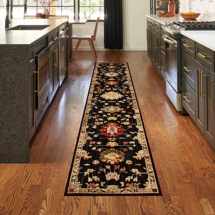 antbl_anb01_black_2x12_841491194836_room01.jpg Antique Bloom Anb01 Black Area Rug