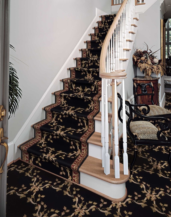 broadloom_a01r_blk.jpg Ashton House Ribbon Trellis A01R Black Runner