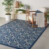 Caribbean Crb02 Navy Outdoor Rug