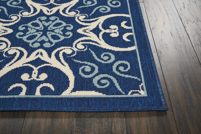 Caribbean Crb02 Navy Outdoor Rug