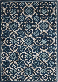 Caribbean Crb02 Navy Outdoor Rug