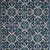 Caribbean Crb02 Navy Outdoor Rug