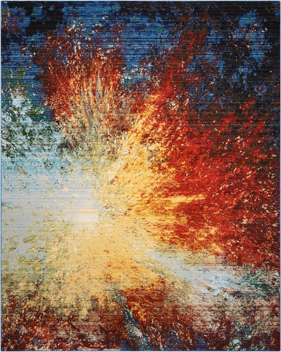Chroma Crm02 Red Flare Rug
