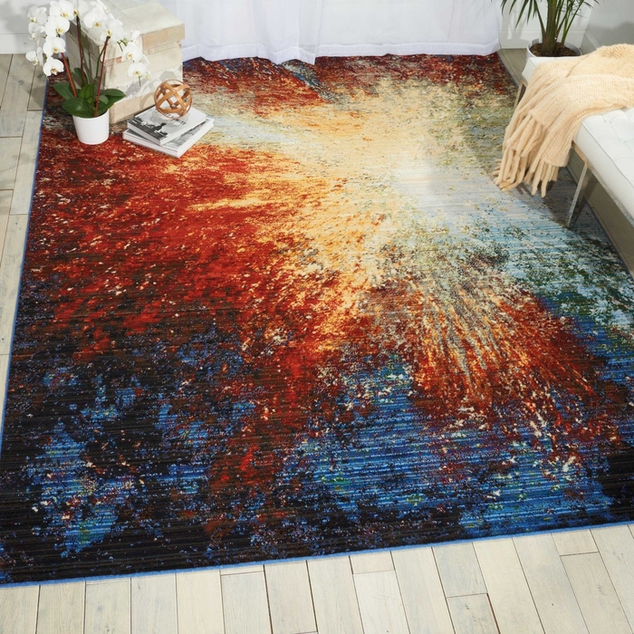 Chroma Crm02 Red Flare Rug