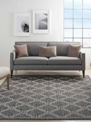 Country Side Ctr02 Charcoal Outdoor Rug