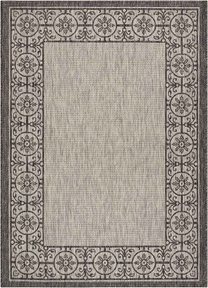 Country Side Ctr03 Ivory/Charcoal Outdoor Rug