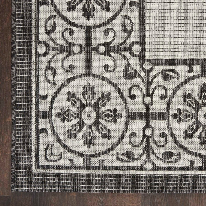 Country Side Ctr03 Ivory/Charcoal Outdoor Rug