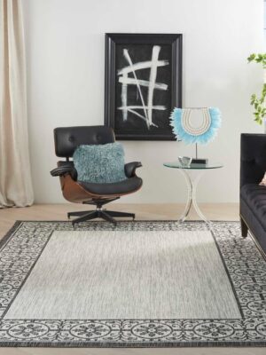 Country Side Ctr03 Ivory/Charcoal Outdoor Rug