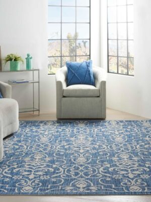 Country Side Ctr04 Denim Outdoor Rug
