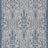 Country Side Ctr04 Ivory/Blue Outdoor Rug