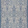 Country Side Ctr04 Ivory/Blue Outdoor Rug