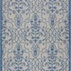 Country Side Ctr04 Ivory/Blue Outdoor Rug