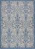 Country Side Ctr04 Ivory/Blue Outdoor Rug