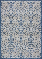 Country Side Ctr04 Ivory/Blue Outdoor Rug