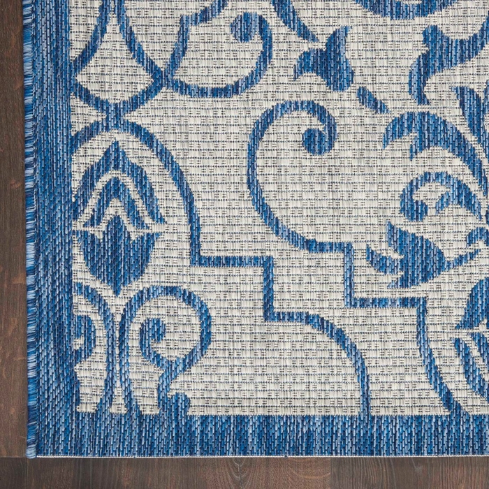 Country Side Ctr04 Ivory/Blue Outdoor Rug