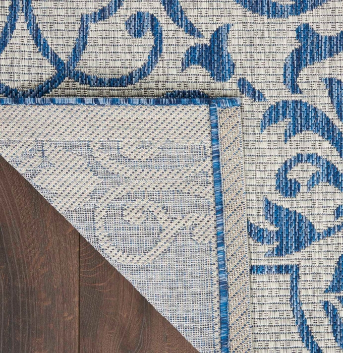 Country Side Ctr04 Ivory/Blue Outdoor Rug