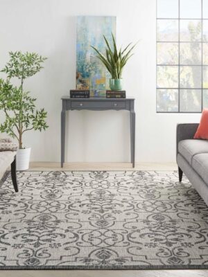 Country Side Ctr04 Ivory/Charcoal Outdoor Rug