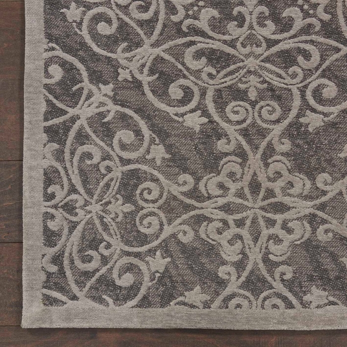 Damask Das01 Grey Rug