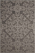 Damask Das01 Grey Rug