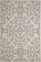 Damask Das01 Ivory/Grey Rug
