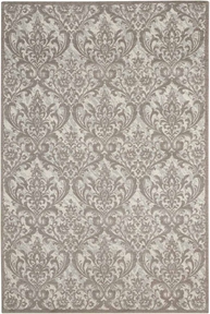 Damask Das02 Ivory/Grey Rug
