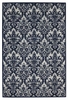 Damask Das02 Ivory/Navy Rug