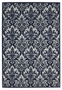 Damask Das02 Ivory/Navy Rug