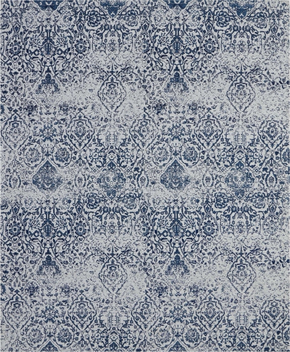 Damask Das06 Ivory/Navy Rug