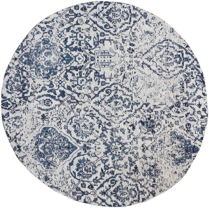 Damask Das06 Ivory/Navy Rug