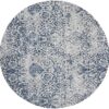 Damask Das06 Ivory/Navy Rug