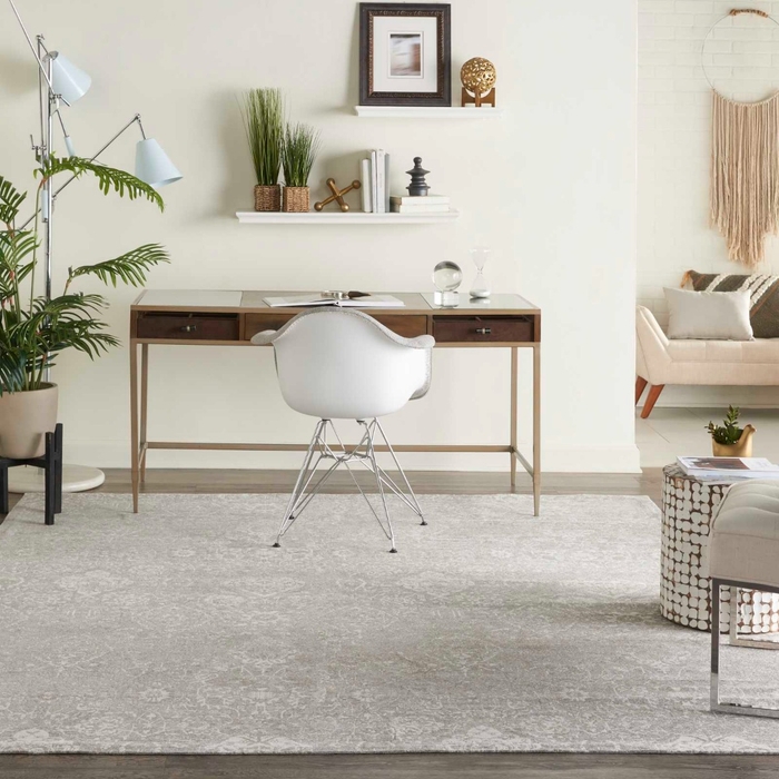 Damask Das06 Light/Grey Rug