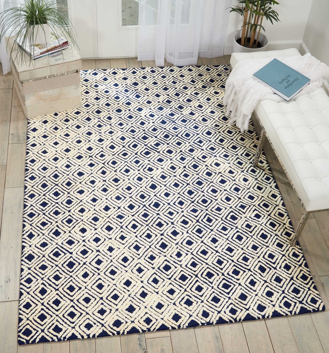 Deco Mod Dec02 Navy/Ivory