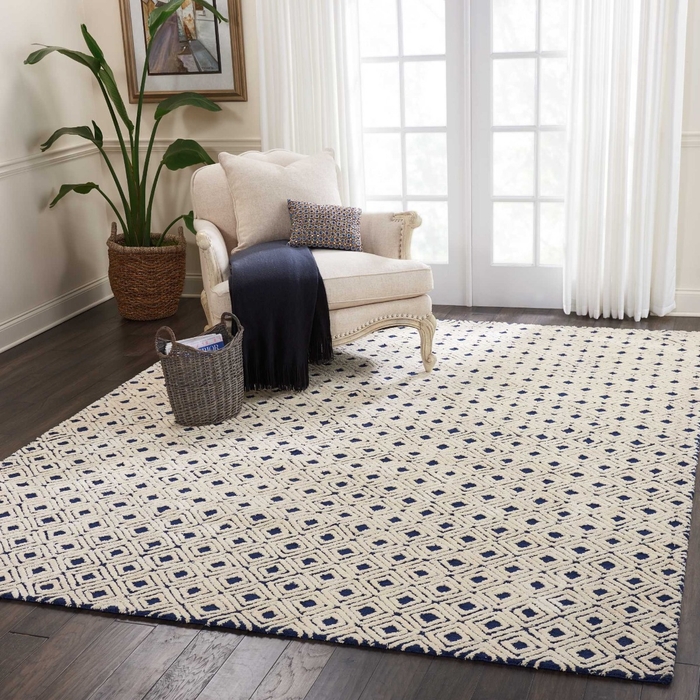 Deco Mod Dec02 Navy/Ivory