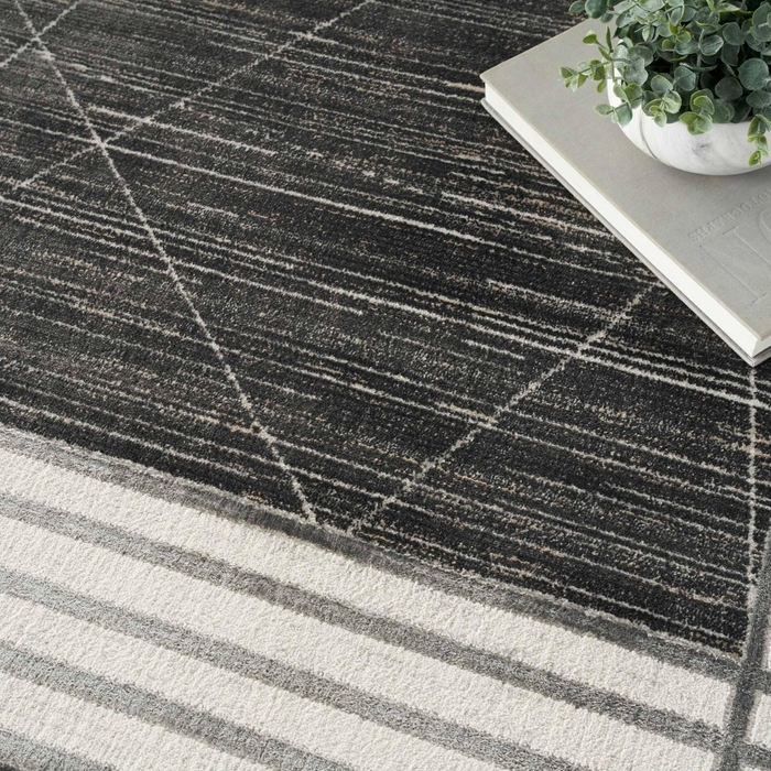 Desire Dsr01 Charcoal/Silver Area Rug