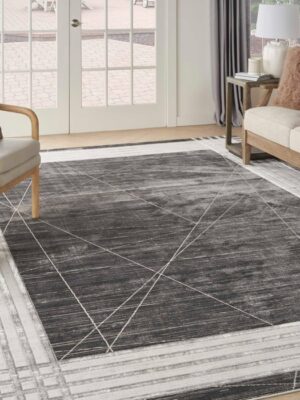 Desire Dsr01 Charcoal/Silver Area Rug