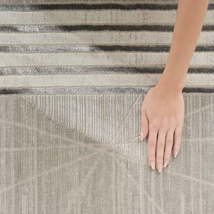Desire Dsr01 Grey Silver Area Rug