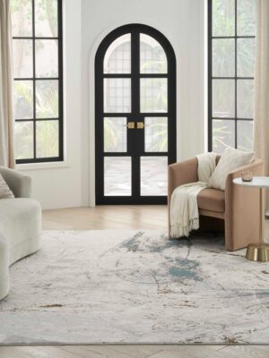 Desire Dsr04 Ivory Grey Blue Area Rug
