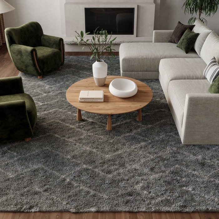Dreamy Shag Drs03 Grey Rug
