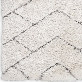 Dreamy Shag Drs03 Ivory Grey Area Rug