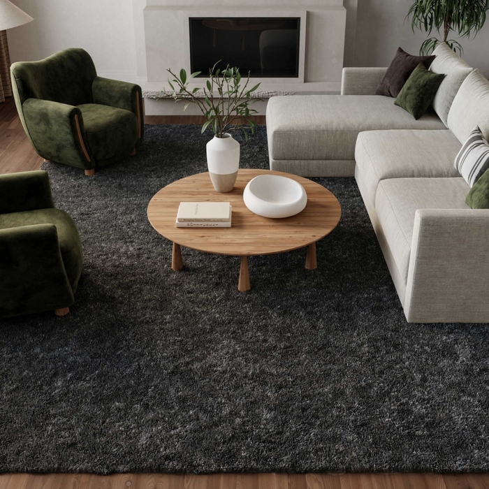 Dreamy Shag Drs05 Grey Rug
