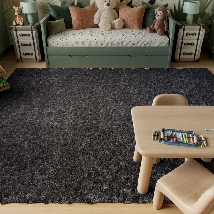 Dreamy Shag Drs05 Grey Rug