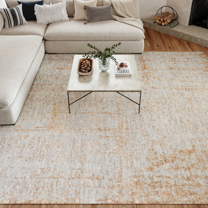 Luna Lun01 Blue Mocha Rug