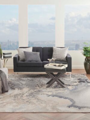 Maxell Mae08 Grey Area Rug