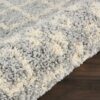 Moroccan Shag Mrs02 Silver Rug