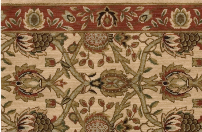 Grand Parterre Kashan Elite Pt01 Beige Border
