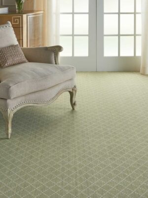 Fashion Pointe 3 Coventry Fp508 Green/Ivory Broadloom